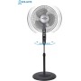 Orbegozo SF3344 Ventilador de pie, 3 velocidades de ventilación, oscilante, asa de Transporte, Cabezal orientable, Temporizador,