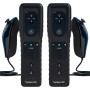 TechKen 2 Piezas Controller para Wii con Nunchuck,Mando Wii Motion Plus Integrado con Nunchuk Controller Funda de Silicona