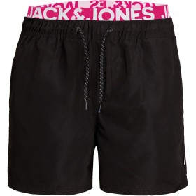 JACK & JONES Jjiaruba Jjswimshorts AKM Db WB Solid Bañadores Ajustados para Hombre