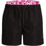 JACK & JONES Jjiaruba Jjswimshorts AKM Db WB Solid Bañadores Ajustados para Hombre