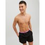 JACK & JONES Jjiaruba Jjswimshorts AKM Db WB Solid Bañadores Ajustados para Hombre