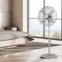 Cecotec Ventilador de Pie EnergySilence 600 Woodstyle. 50 W, Acabado en Madera, Diámetro 16" con 4 Aspas, 3 Velocidades,