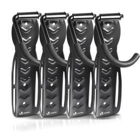 VOUNOT® Soportes de Pared para Bicicletas, Gancho para Colgar Bicicleta, Soporta Hasta 30kg Cada Uno, Portabicicletas de