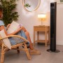 Cecotec Ventilador de Torre EnergySilence 9090 Skyline Smart Light de 42", 65 W, Luz LED, Pantalla LED táctil, Mando a