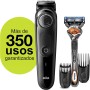 Braun Recortadora de Barba con Gillette Fusion 5 ProGlide Maquinilla de Afeitar Hombre, 2 Cabezales y 39 Ajustes de Longitud,