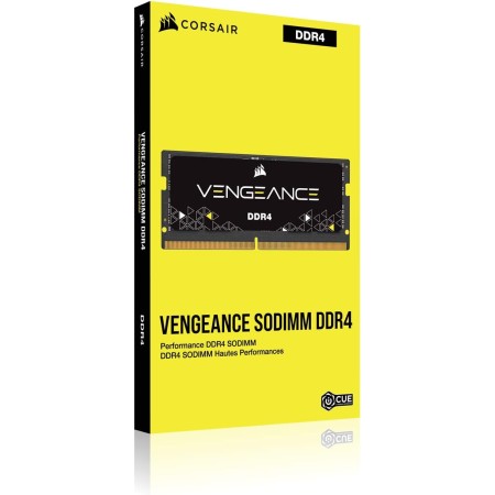 Corsair Vengeance SODIMM 32GB (2x16GB) DDR4 3200MHz C22 Memoria para portátiles/portátiles - Negro