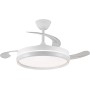 Ventilador LED aspas plegables Michu Evo 72W con Memoria de encendido, APP, Mando a distancia CCT 3000-4000-6000K, Intensidad