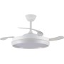Ventilador LED aspas plegables Michu Evo 72W con Memoria de encendido, APP, Mando a distancia CCT 3000-4000-6000K, Intensidad
