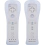 TechKen 2 Piezas Controller para Wii con Nunchuck,Mando Wii Motion Plus Integrado con Nunchuk Controller Funda de Silicona