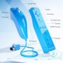 TechKen 2 Piezas Controller para Wii con Nunchuck,Mando Wii Motion Plus Integrado con Nunchuk Controller Funda de Silicona