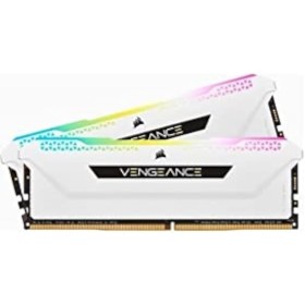 CORSAIR Vengeance RGB Pro SL 32GB (2x16GB) DDR4 3200 (PC4-25600) C16 1.35V Módulos de Memoria de Alto Rendimiento - Blanco