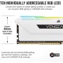 CORSAIR Vengeance RGB Pro SL 32GB (2x16GB) DDR4 3200 (PC4-25600) C16 1.35V Módulos de Memoria de Alto Rendimiento - Blanco