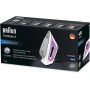 Braun Hogar Plancha ropa vapor Texstyle, 2300 W, suela bidireccional 3D SuperCeramic, déposito de 270 ml, Frambuesa, Púrpura,