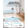 MIDEA Ventilador de Pie de 12 Velocidades con Control Remoto - Ventilador Silencioso con Oscilación 120º + 135º - Ventiladores