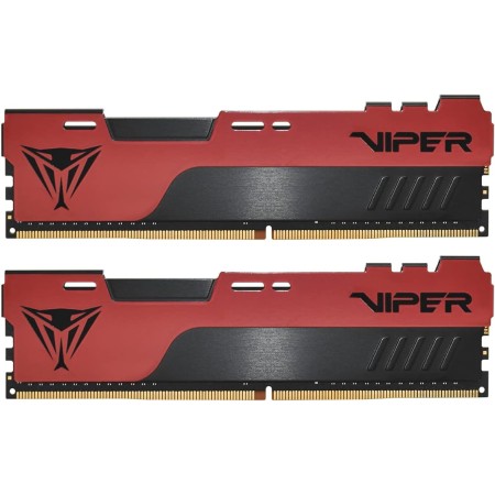 Patriot Memory Viper Elite II DDR4 4000 32GB (2x16GB) C20 Kit de Memoria Gamind de Alto RendimientoRAM XMP 2.0 Negro/Rojo