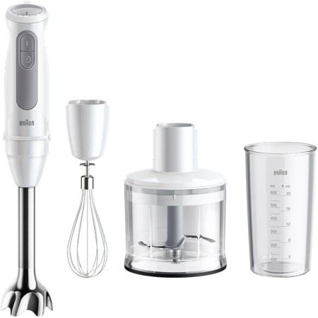 Braun MultiQuick 5 MQ 50236 M - Batidora de mano (1000 W, 21 niveles de velocidad+turbo, pie de inmersión de acero inoxidable,