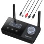 SOOMFON Transmisor Receptor Bluetooth 5.3, 3 en 1 Adaptador Bluetooth Audio, Receptor Bluetooth AUX Doble Conexión Larga Alcance