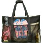 Bolsa de playa XXL familiar, bolsa de playa grande con cremallera, plegable, impermeable, control de arena, bolsa de natación