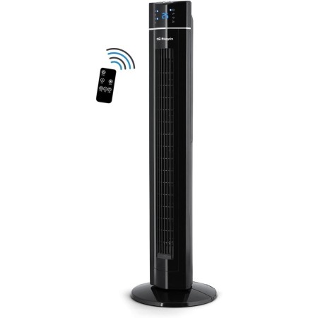 Orbegozo TWM 1009 - Ventilador de torre con Mando a distancia, Iónico, 60 W, 3 velocidades, bandeja para esencias, panel frontal