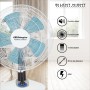 Orbegozo TF 0138, Ventilador Silencioso de Sobremesa, 1, Azul/Blanco