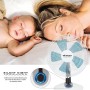 Orbegozo TF 0138, Ventilador Silencioso de Sobremesa, 1, Azul/Blanco