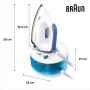 Braun CareStyle Compact Steam Generator, Plancha de Vapor con Suela FreeGlide 3D, Presión de 6 bar, Gran Depósito de Agua de 1,5