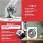 SOGO Ventilador Rotatorio Box-Fan 10" Con Temporizador 60 Minutos - Ventilador Compacto Bajo Ruido Para Dormitorio - 3