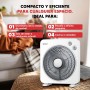 SOGO Ventilador Rotatorio Box-Fan 10" Con Temporizador 60 Minutos - Ventilador Compacto Bajo Ruido Para Dormitorio - 3