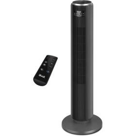 LEVOIT Ventilador de Torre con Mando a Distancia, Ventilador Silencioso 23dB y 39W, Oscilación 90° con 7m/s, 4 Modos 5