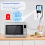 Vinabo Medidor de consumo eléctrico, contador de potencia de consumo de corriente, 16 A/3680 W, medidor de potencia con pantalla
