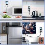 Vinabo Medidor de consumo eléctrico, contador de potencia de consumo de corriente, 16 A/3680 W, medidor de potencia con pantalla