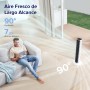 LEVOIT Ventilador de Torre con Mando a Distancia, Ventilador Silencioso 28dB y 39W, Oscilación 90° con 7m/s, 4 Modos 5