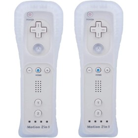 TechKen Pack de 2 Mandos para Wii,Wii Mando a Distancia Remote Controller para Wii con Motion Plus