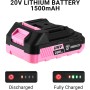 Taladro eléctrico inalámbrico: DEKOPRO Taladro inalámbrico de 20 V taladro inalámbrico con batería y cargador, kit de taladro de