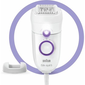 Braun - Depiladora Silk-épil 5 para mujer, apta para contornos difíciles, con ajuste de velocidad, depilación cómoda, ideal como