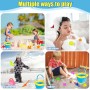 Benaton 17 Piezas Juguetes de Playa para Niños,Juguete Arenero con Rueda de Agua,Cubos de Arena,Palas y Regadera, Juguetes Playa