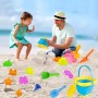 Benaton 17 Piezas Juguetes de Playa para Niños,Juguete Arenero con Rueda de Agua,Cubos de Arena,Palas y Regadera, Juguetes Playa