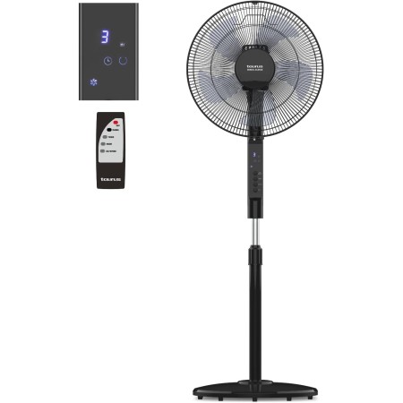 Taurus -Ventilador Boreal 16CR Digital 50W, 3 velocidades, Diámetro 40cm, Altura, oscilación e inclinación regolables, Auto off,