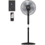 Taurus -Ventilador Boreal 16CR Digital 50W, 3 velocidades, Diámetro 40cm, Altura, oscilación e inclinación regolables, Auto off,