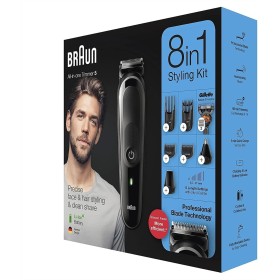 Braun Mgk5260 Recortadora de Barba y Cuerpo 8 en 1, con 6 Accesorios y Maquinilla Gillette Fusion5 Proglide