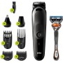 Braun Mgk5260 Recortadora de Barba y Cuerpo 8 en 1, con 6 Accesorios y Maquinilla Gillette Fusion5 Proglide