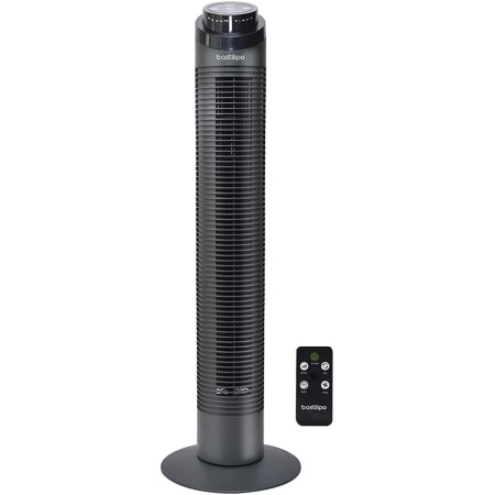 Bastilipo - Ventilador de torre con mando a distancia, 50W de potencia - 3 Velocidades, Sagres