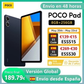 Tableta POCO Pad versión Global pantalla LCD de 12.1 pulgadas 120Hz 2.