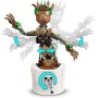 LEGO Marvel Groot Bailarín Figura Articulada del Personaje de Guardianes de la Galaxia, Juguete de Construcción de Superhéroes,