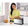 Braun PurShine HT1610BK, Tostadora con Ranura Extra Larga y 8 Niveles de Tostado, Funciones para Recalentar y Descongelar,