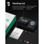 SOOMFON Transmisor Receptor Bluetooth 5.3, 3 en 1 Adaptador Bluetooth Audio, Receptor Bluetooth AUX Doble Conexión Larga Alcance