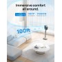 Dreo Smart Ventilador de Pie Silencioso 25dB, 30M de Viento, Turbo Circulador Ventiladores con Mando, 6 Modos, 8 Velocidades,