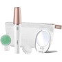Braun FaceSpa 851V - Sistema 3 En 1 de cepillo de limpieza y depilación facial: elimina el vello, limpia y revitaliza la piel