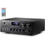 Moukey Receptor de Amplificador de Audio Estéreo de 2 Canales, Bluetooth Amplificador Audio 200W con USB, SD, AUX, RCA, Mic in