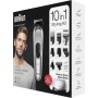 Braun MGK7020 10 En 1 - Recortadora Barba y Cortapelos Todo en Uno con Afeitadora Cuerpo, Nariz y Orejas, Afeitadora Mini,